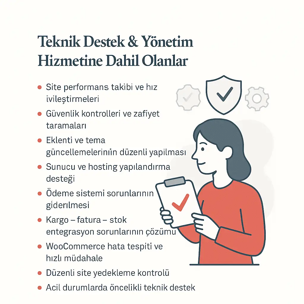 Teknik destek ve yönetim hizmetleri