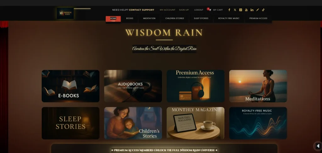 Wisdom Rain Kitap ve Müzik