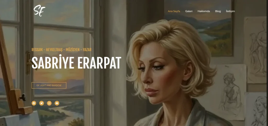 Sabriye Erarpat Landing Page