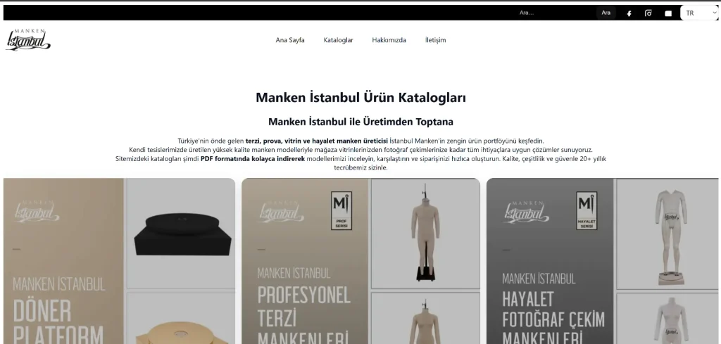 Manken İstanbul Katolog