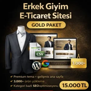Erkek Giyim E-Ticaret Sitesi